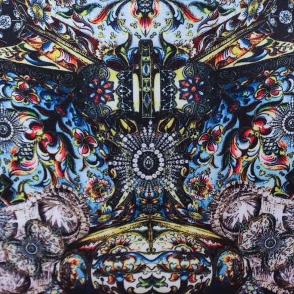 Clover Canyon L Versace-Style Print Scuba Dress - Picture 8 of 14